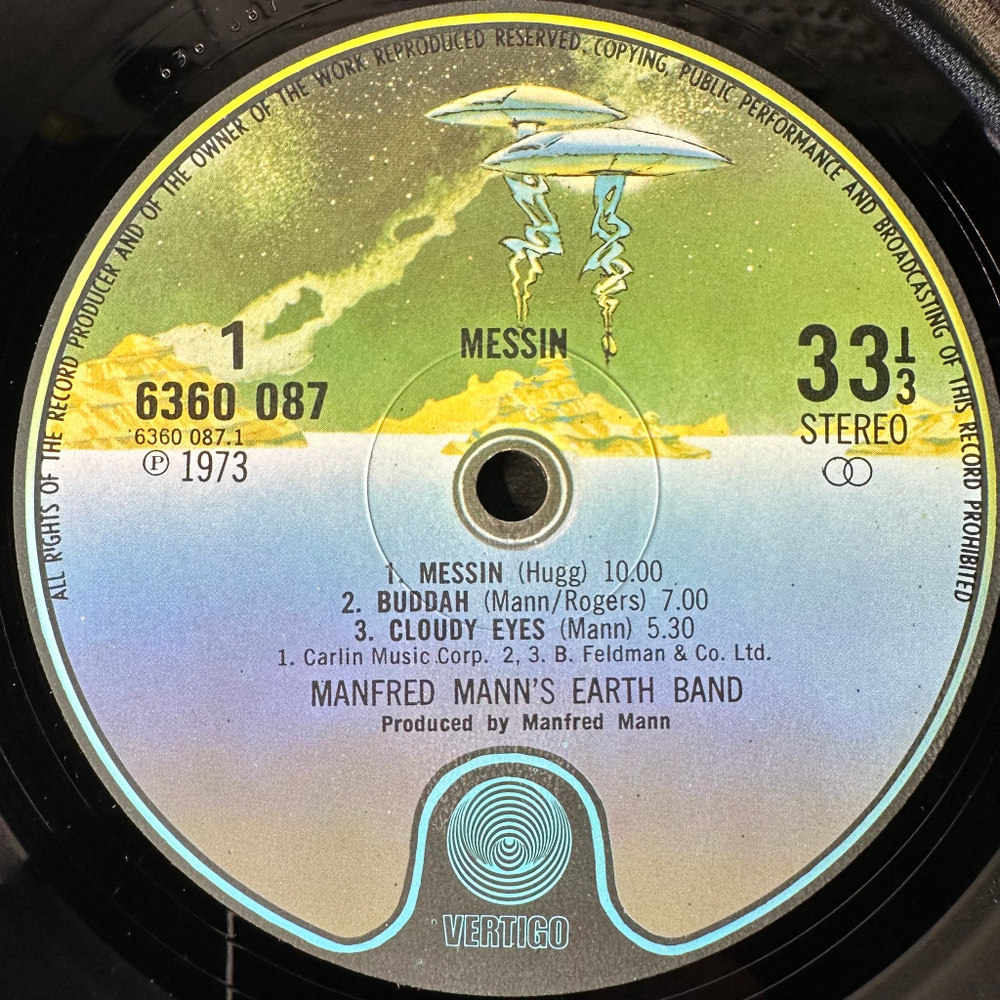 Manfred Mann's Earth Band ‎– Messin (Англия 1973г.)
