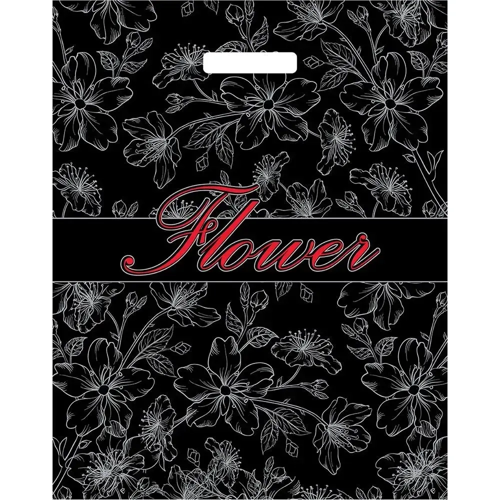 Пакет ПЭ с вырубной ручкой 38+3Артпласт (Флористик) Россия {220 (комплект 50 шт)