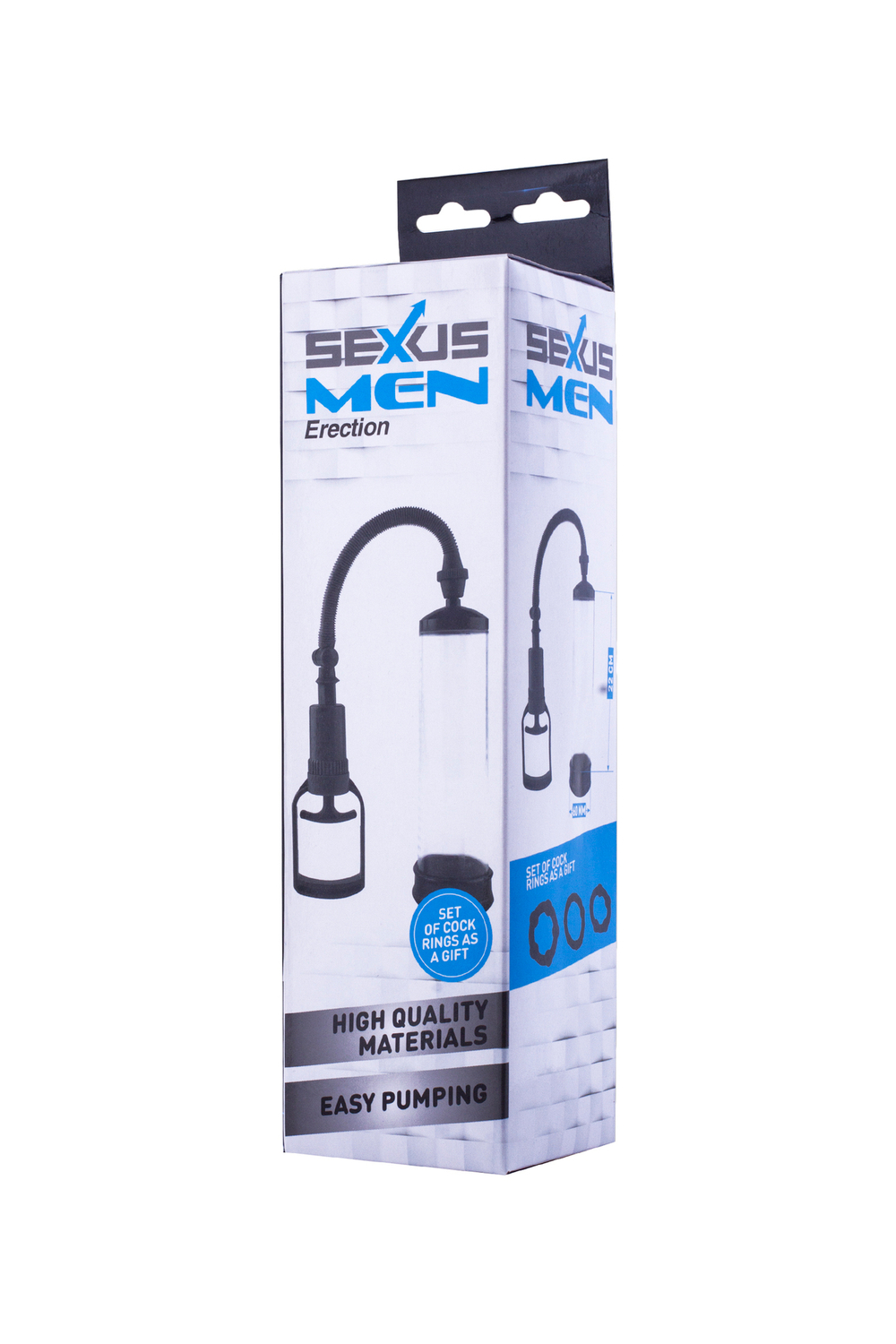 Вакуумная помпа Sexus Men черная 22 см