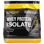 California Gold Nutrition, Sport, изолят сывороточного протеина, без добавок, 2,27 кг (5 фунтов)
