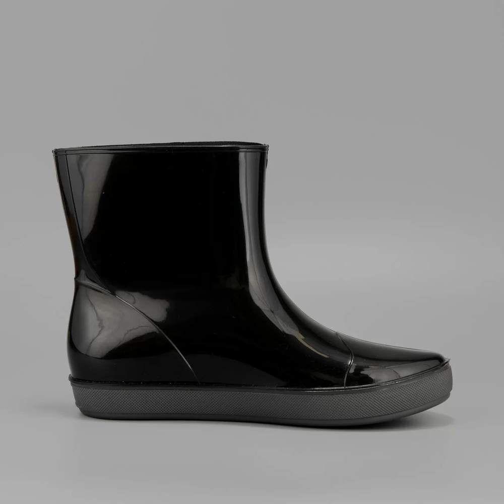 Полусапожки женские из ПВХ Nordman Alida (флисовый утеплитель ПС-24 УФ), Серые с черной подошвой