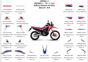 86171-K1T-E10ZA. STRIPE, R. FUEL TANK *TYPE1* (TYPE1 ). Honda CRF300Rally, Sticker OEM