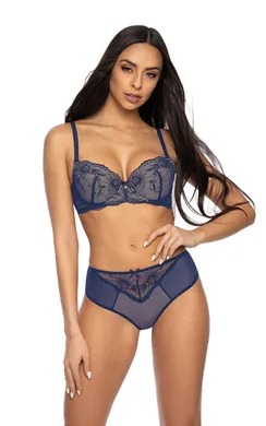 Бюстгальтер M-3530-11 Percy Bezowo-Granatowy