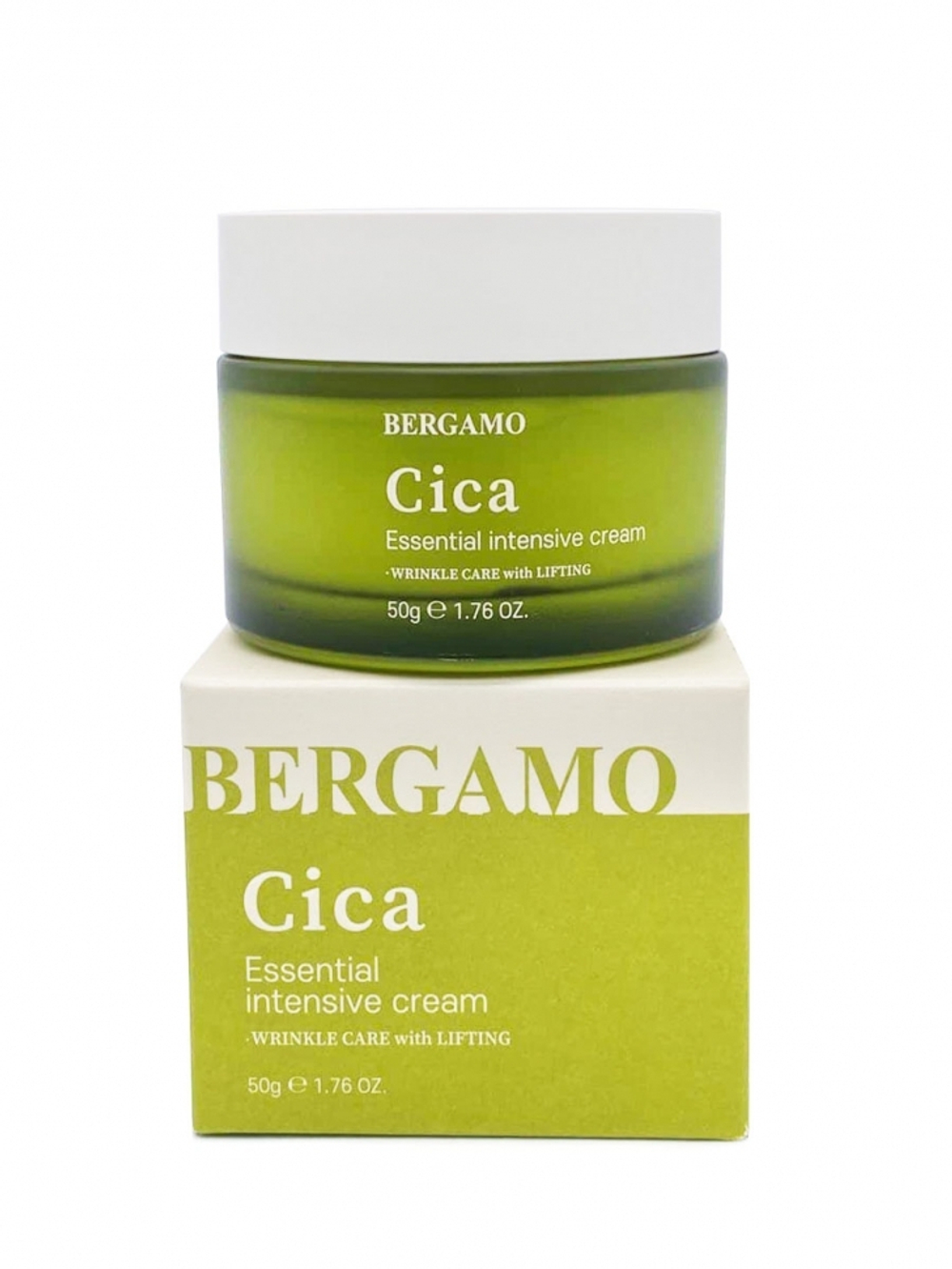 [Bergamo] Cica Essential Intensive Cream - Крем для лица с экстрактом центеллы азиатской, 50 мл