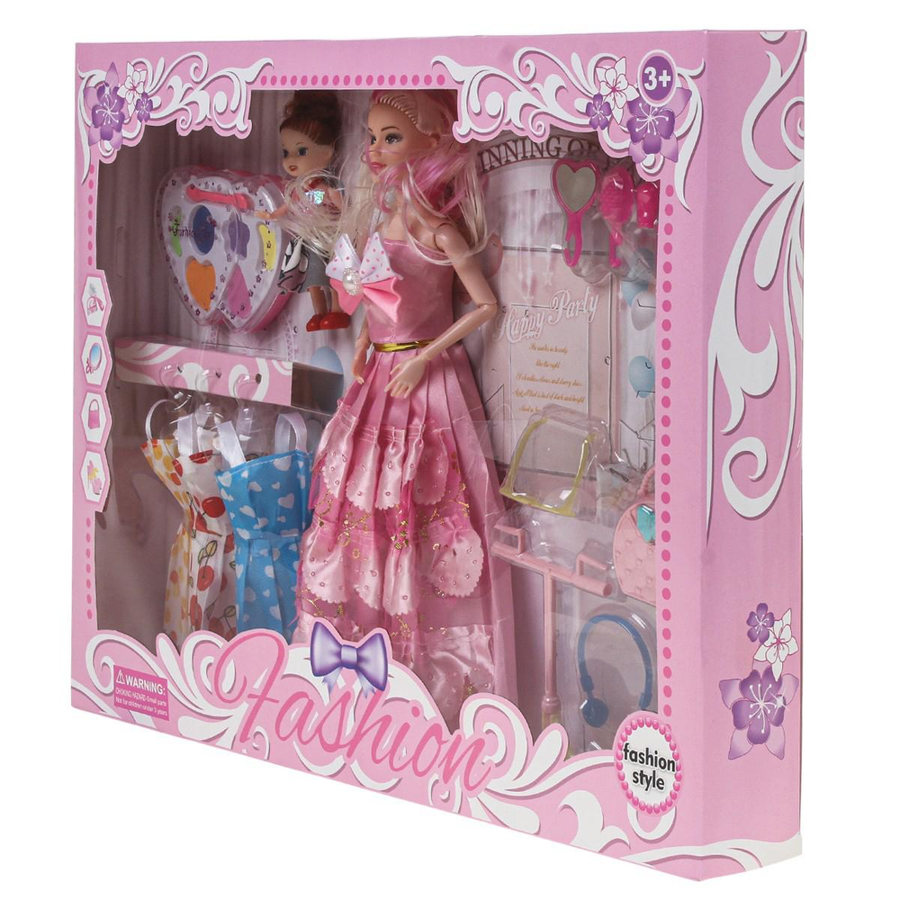 Кукла тип модель, с аксесс. коробка 01287