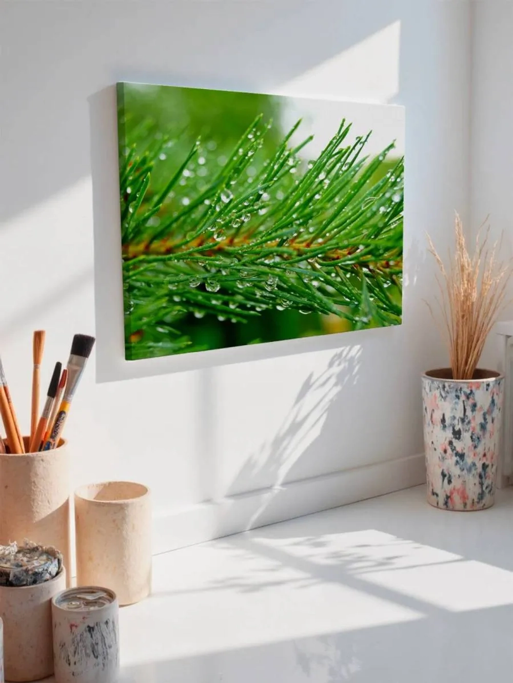 Картина на стену 40 X 50 Хвойная ветка