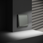 Проходной переключатель встраиваемый VOLTUM S70 одноклавишный 10А, (титан)