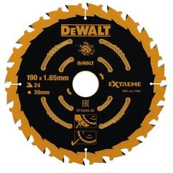 Диск пильный по дереву DeWalt CONSTRUCTION DT10304 190х30мм 24T