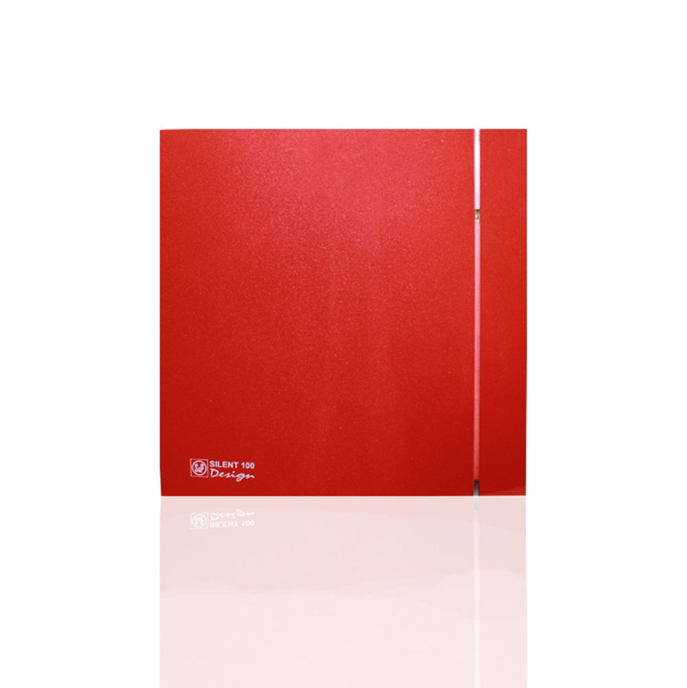 Накладной вентилятор Soler & Palau SILENT-100 CRZ DESIGN-4С RED  (таймер)