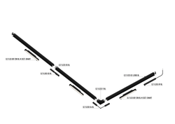 Шинопровод встраиваемый магнитный для ГКЛ12,5 мм Crystal Lux CLT 0.123 02 L2000 BL