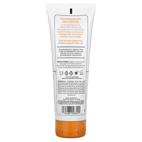 The Grandpa Soap Co., шампунь с пахтой, питательный, для всех типов волос, 237 мл (8 жидк. унций)