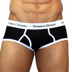 Мужские трусы брифы черные Romeo Rossi RR366-2 Brief