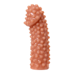 Телесная насадка 14см на фаллос с бугорками Kokos Extreme Sleeve 010 M Size