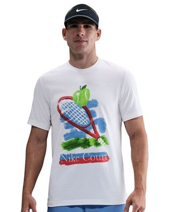 Мужская теннисная футболка Nike Court Tennis - white