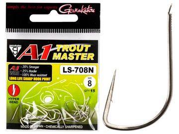 Крючки Gamakatsu TM A1 LS-708N HOOKS NICKEL разм. 08 15шт.