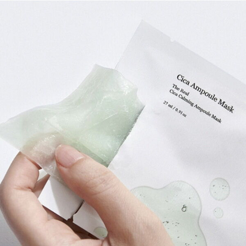 Успокаивающая тканевая маска с экстрактом центеллы Celimax The Real Cica Calming Ampoule Mask, 27мл