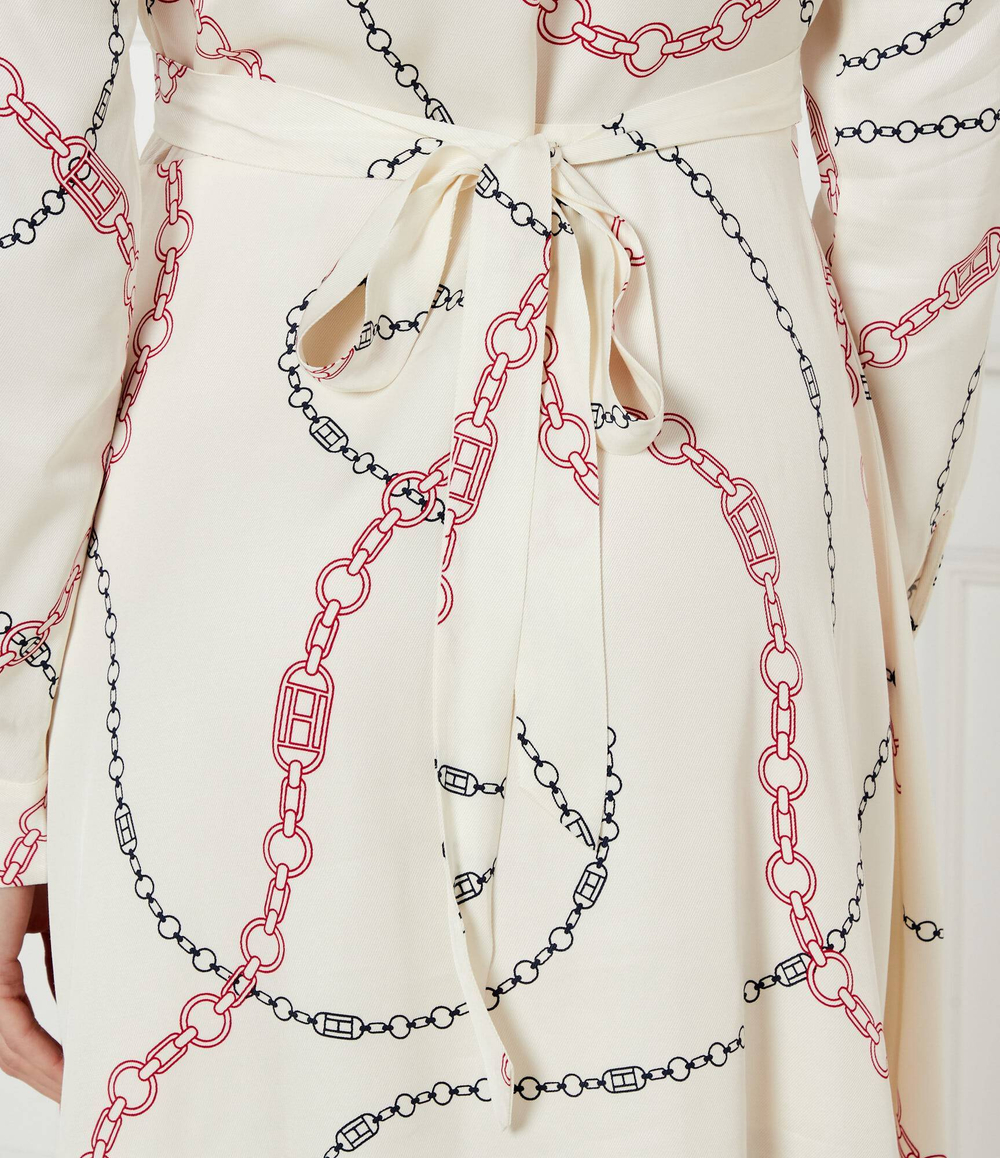 Платье с ремешком Tommy Hilfiger - экрю(WW0WW44664)