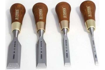 Набор из 4 зачистных стамесок в деревянном ящике NAREX 853750