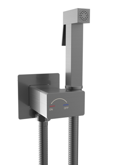 Гигиенический душ WeltWasser  HIGI Q01 GG 10000013669 латунь  Брашированная оружейная сталь