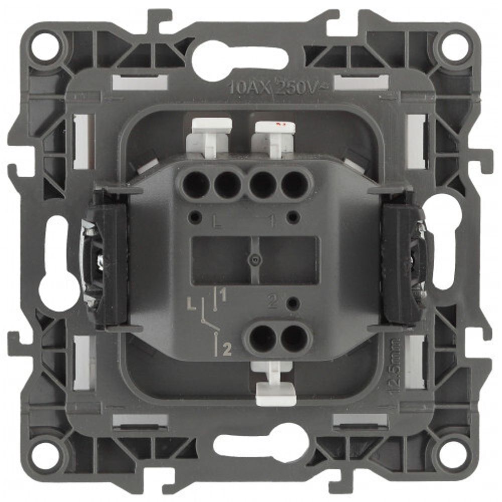 12-1103-04 ЭРА Переключатель, 10АХ-250В, IP20, Эра12, шампань