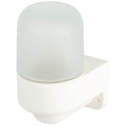 Светильник ЭРА НББ 01-60-003 для бани и сауны полиамид/стекло угловой IP65 E27 max 60Вт белый НПБ400 термостойкий