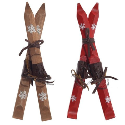 GAEM Изделие декоративное подвесное "Лыжи", L23 W7 H5 см, 2в.