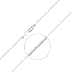 Браслет из белого золота с алмазной гранью (плетение «Снейк»)