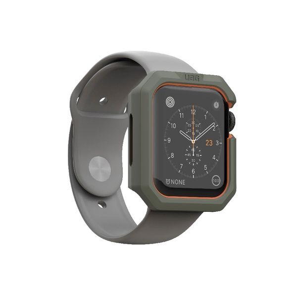 Чехол UAG Civilian Watch Case для Apple Watch 44/42 оливково/оранжевый (olive drab/orange)