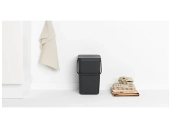 Brabantia Контейнер для мусора Sort & Go 25 л серый