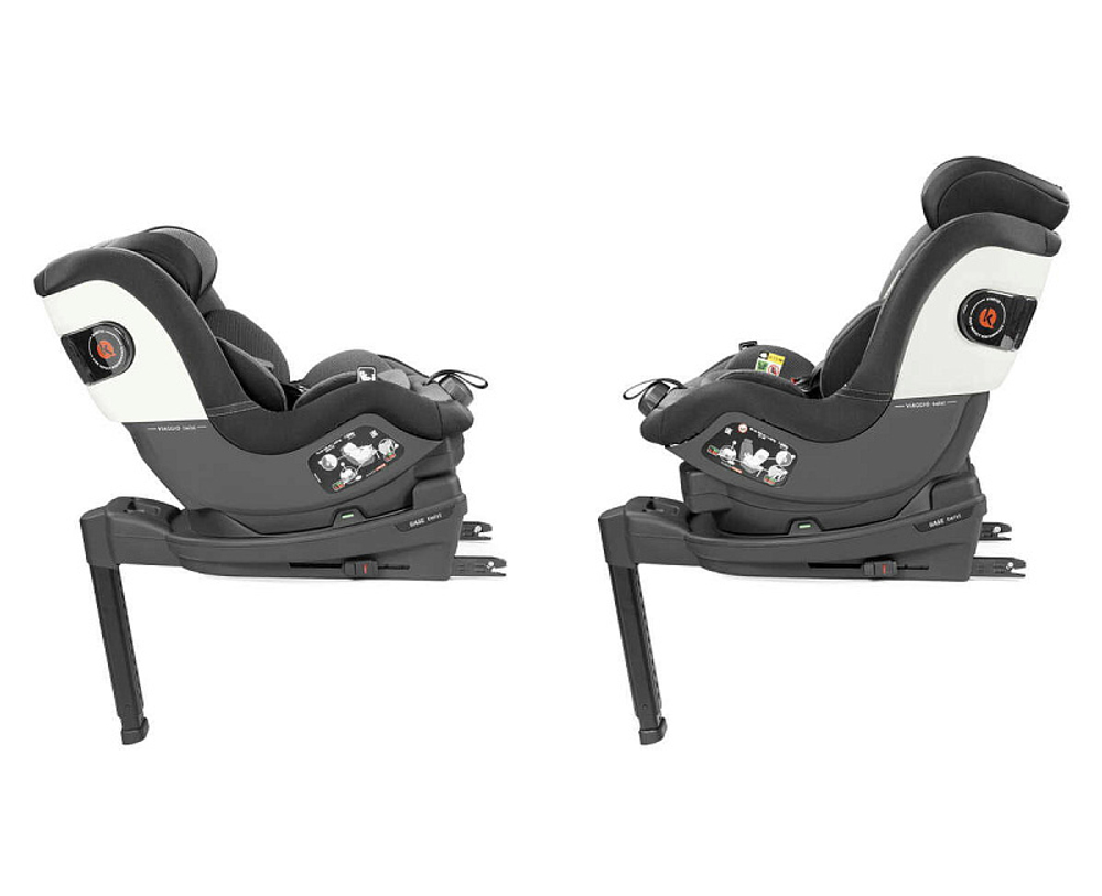 Автокресло Peg Perego Viaggio Giro (9-18 кг) с базой 360 Isofix Crystal Black