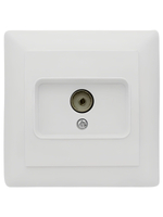 Розетка 1-я с з/к ProfiTec Optima керамика, бежевая