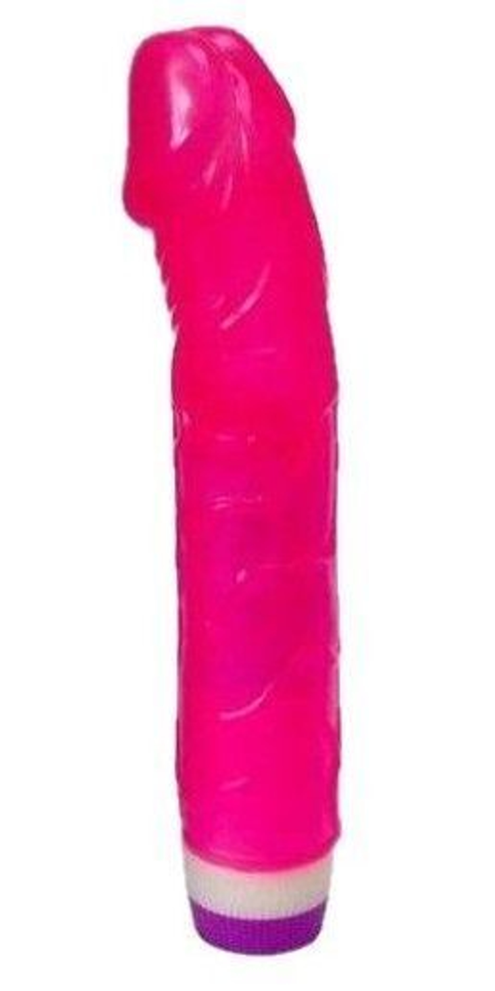 Розовый вибратор-реалистик Bob - 22,5 см. (Цвет: розовый)