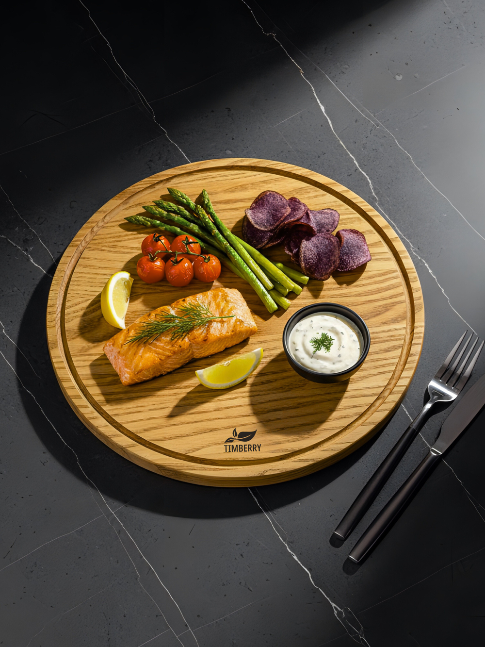 Разделочная доска круглая 30 см