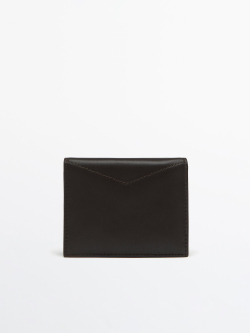 Massimo Dutti Кожаный кошелек, коричневый