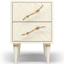 Тумба Арт Колор leaves Классик Голд Кремовый белый