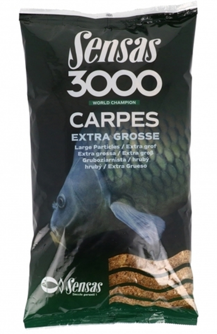 Прикормка Sensas 3000 CARP Extra Grosse 1кг