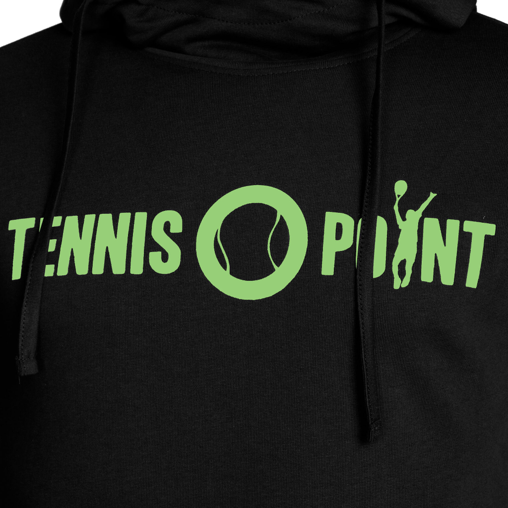 Мужская кофта теннисная Tennis-Point Basic Hoody Men - Black, Neon Green