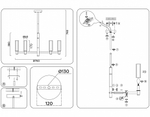 Люстра на штанге Ambrella Light LH LH55513