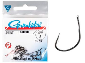 Крючки Gamakatsu LS-3513F HOOKS BLACK разм. 08 25шт.