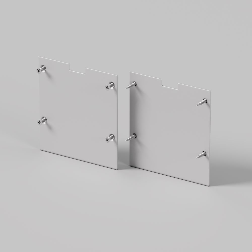 Комплект заглушек (для профиля 50×50) 2 шт., Maytoni ALM-5050-S-EC 642046