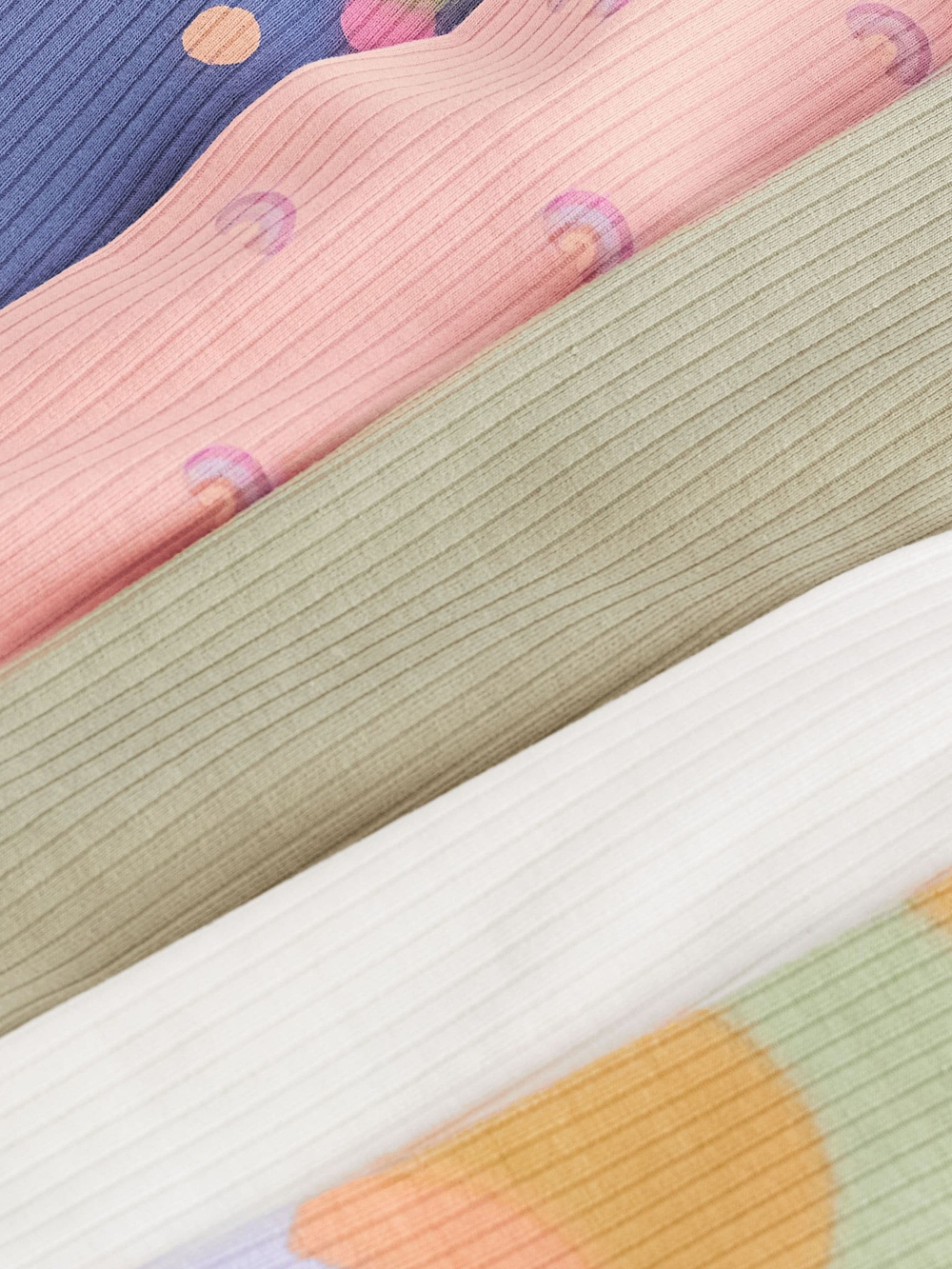 Легинсы для девочки Next 411-449, 5 шт., Розовый, Хаки, Синий