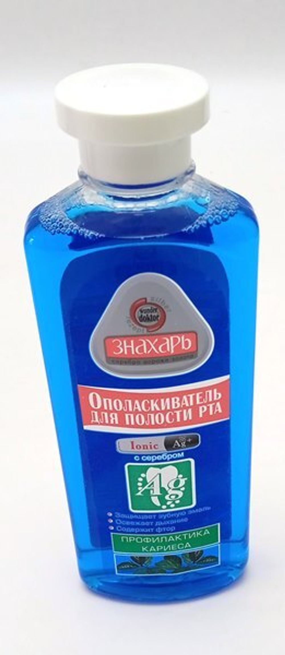 ЗНАХАРЬ  Ополаскиватель д/полости рта 300мл "Серебро" противокариесный