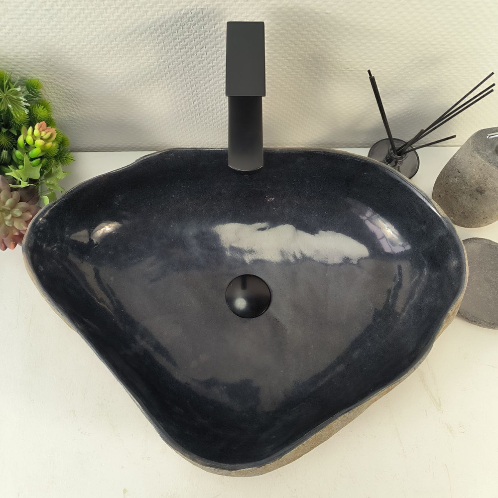 Раковина из речного камня RS-65234 56*41*15 0862