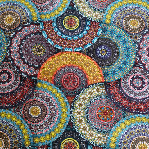 ПРЕДЗАКАЗ, КРУГЛАЯ МОЗАИКА 100%. хлопок Handmade Fabrics