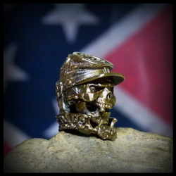 Бусина "Конфедерат" для темляков или браслетов латунь