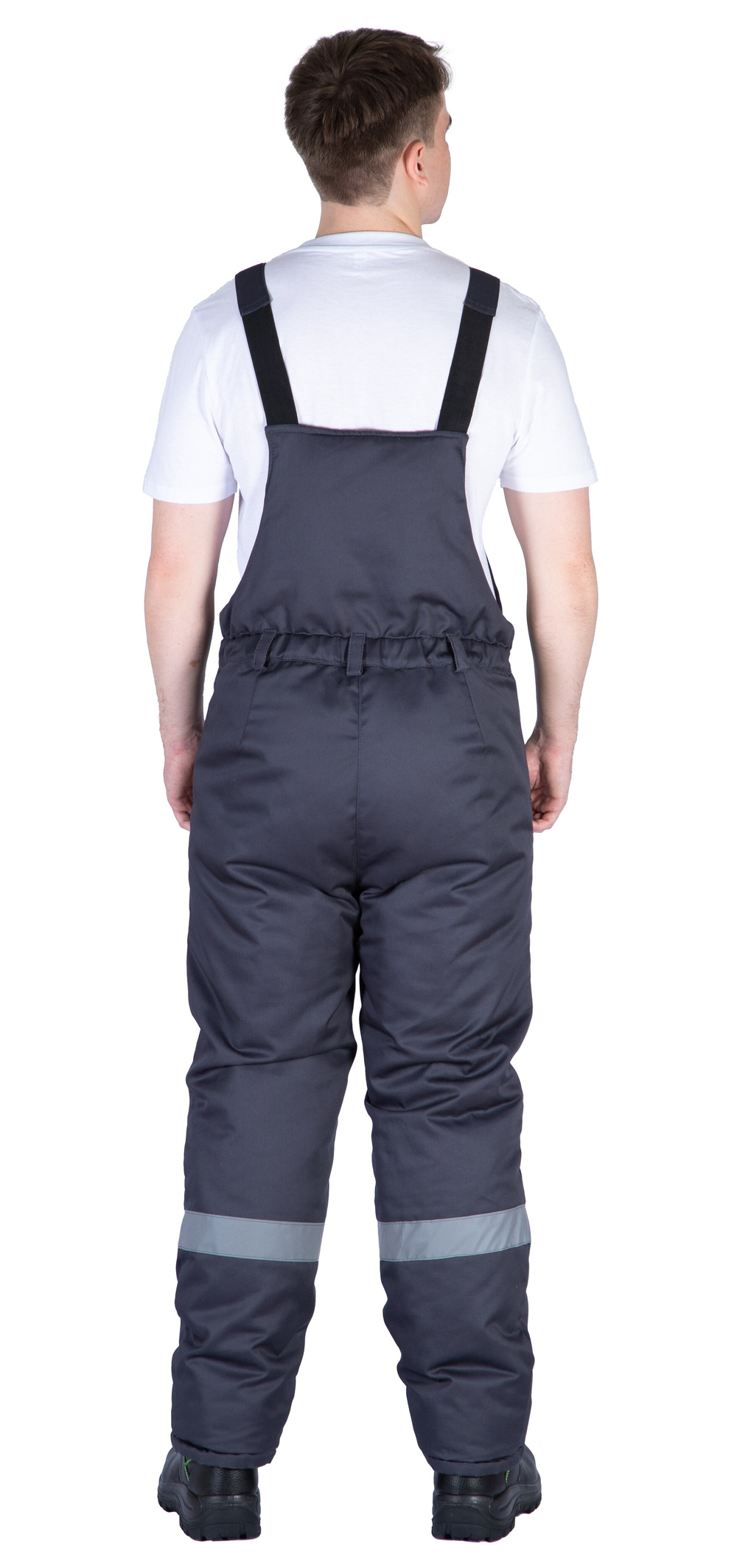 Костюм сварщика зимний "Аякс-1" с п/к 1-го классы защиты, т.серый/черный