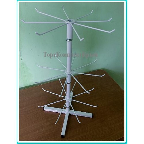 Настольная стойка для бижутерии, брелков и другое 24 крючка