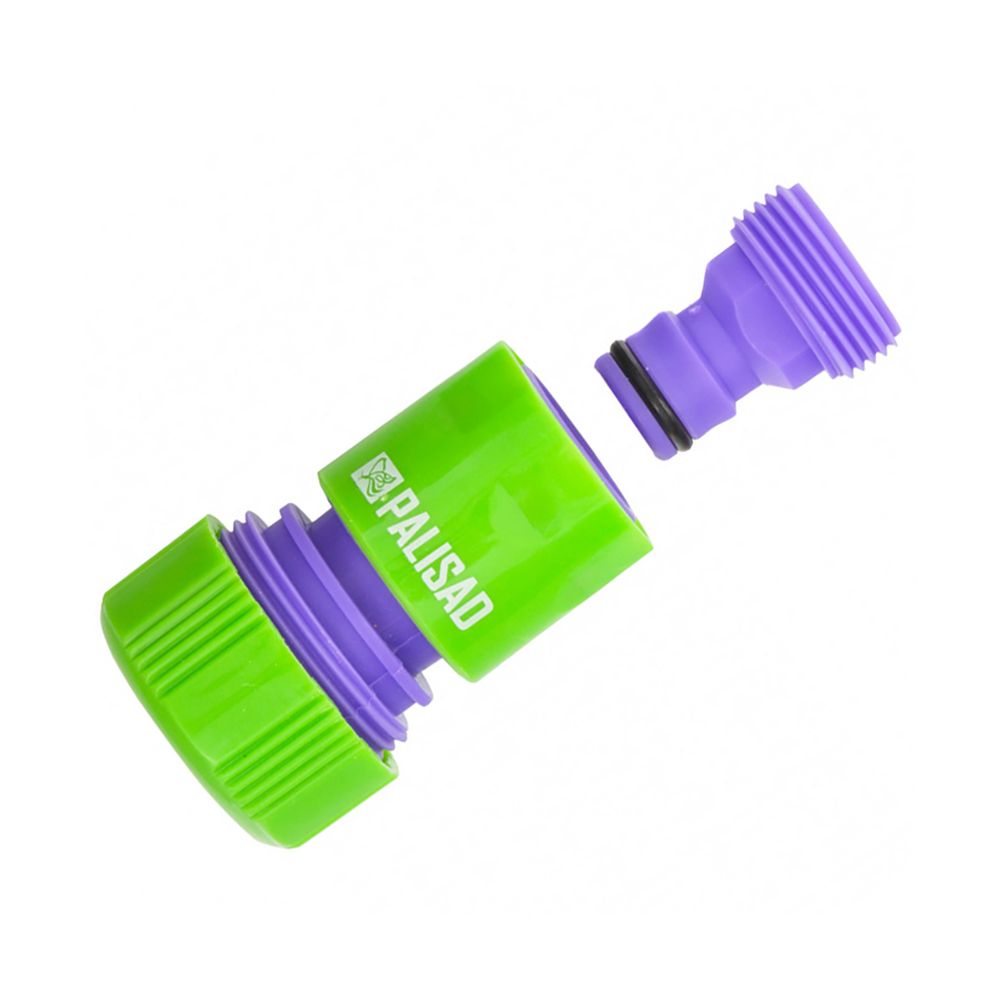 АДАПТЕР-СОЕДИНИТЕЛЬ ДЛЯ ШЛАНГОВ 3/4" С НАРУЖНОЙ РЕЗЬБОЙ 3/4" (1/250) "PALISAD"