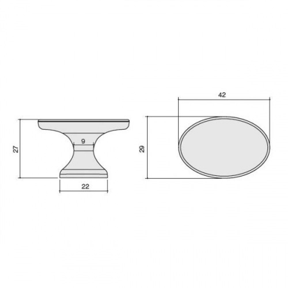 Ручка-кнопка, отделка золото матовое