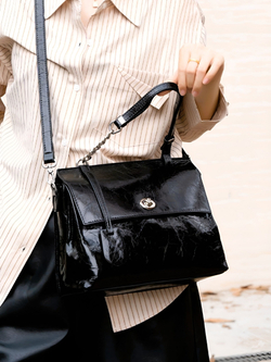 женская сумка на плечо из натуральной кожи